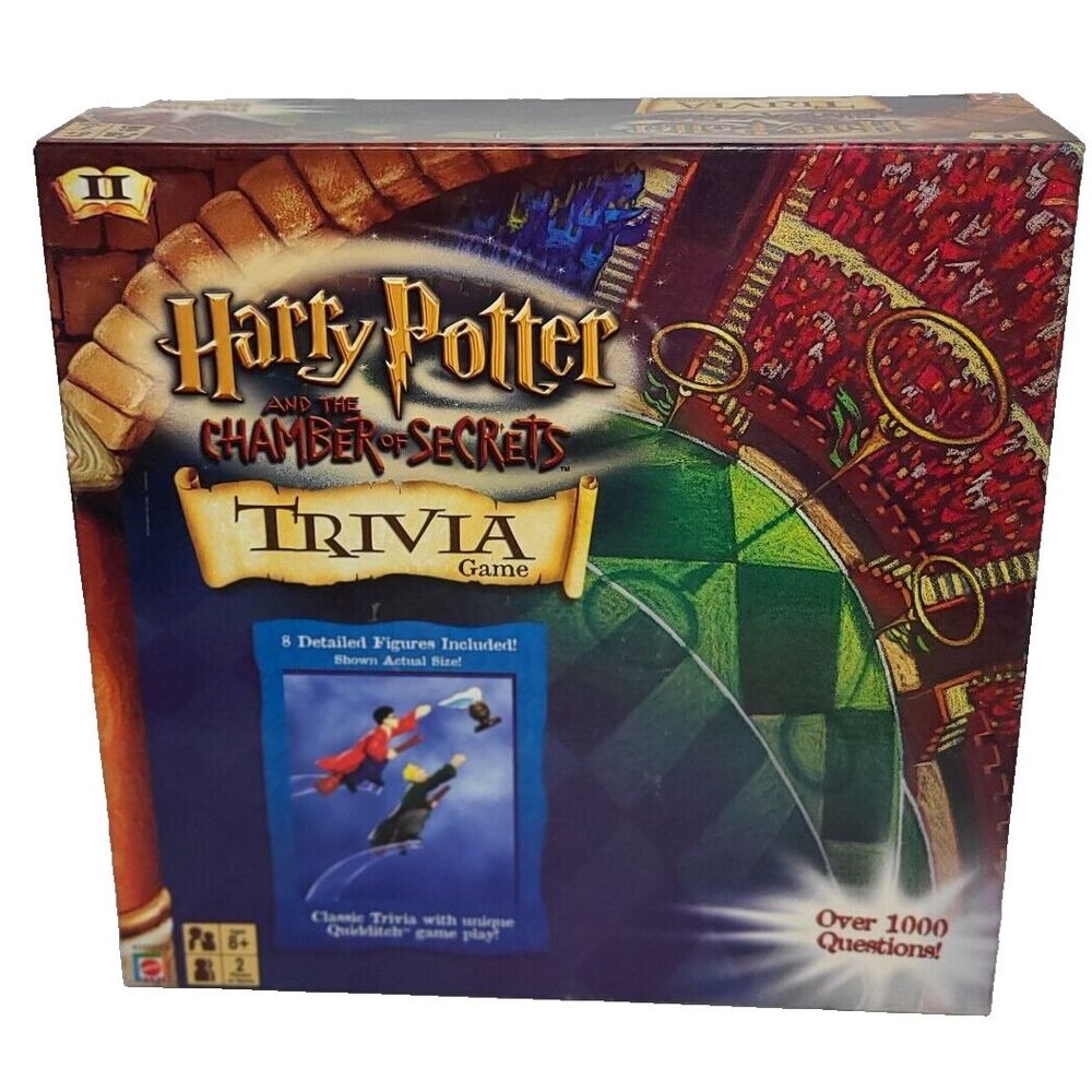 2002 Harry Potter and the Chamber of Secrets Trivia Game Mattel